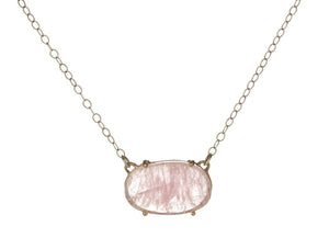 Asymmetrical Morganite Necklace