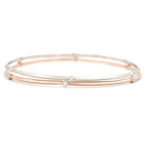 Bevel Diamond Bangle Bracelet