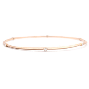 Bevel Diamond Bangle Bracelet