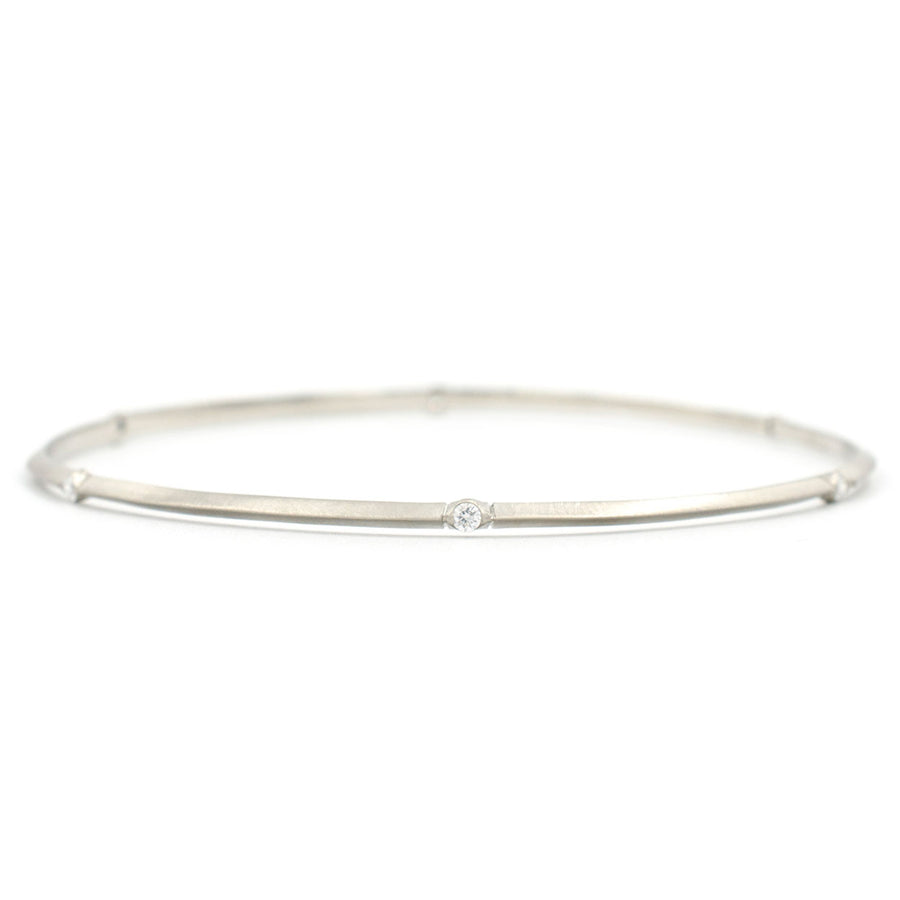 Bevel Diamond Bangle Bracelet
