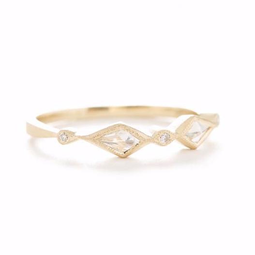 Blockette Kite Diamond Ring