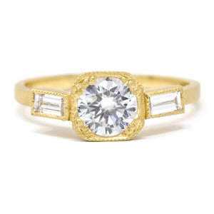 Mountings Blockette Three Stone Ring