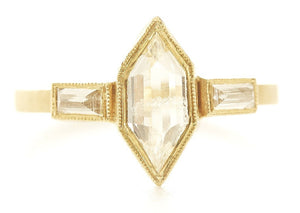 Blockette Hexagon Diamond Ring