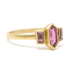 The Altar of Prosperity Garnet Pink Sapphire Ring