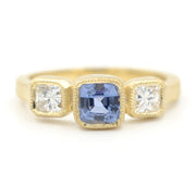 Something Blue Sapphire Diamond Ring
