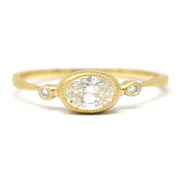 The Stars Aligned Dainty Oval Ring