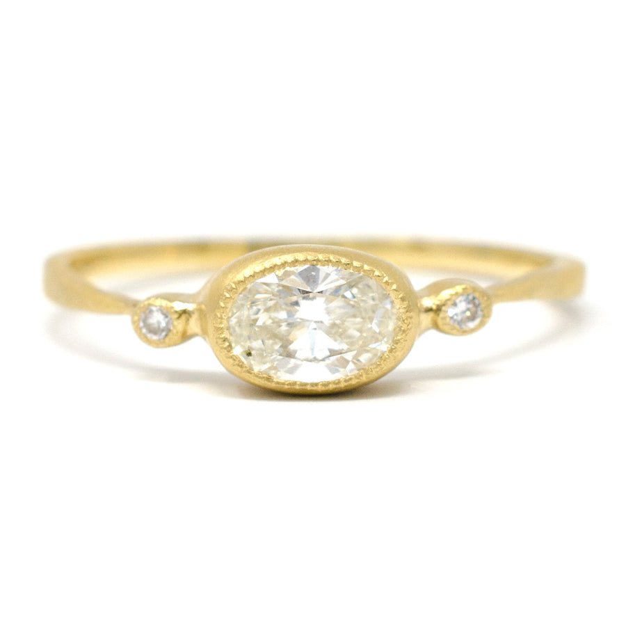 The Stars Aligned Dainty Oval Ring