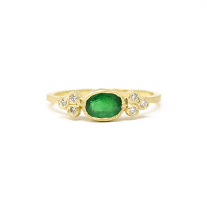 Constellation Oval Emerald Ring