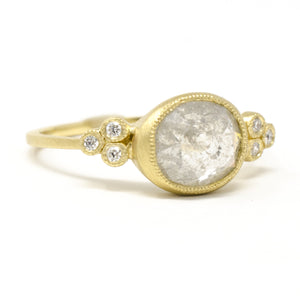 Moon and Stars Opaque Diamond Ring