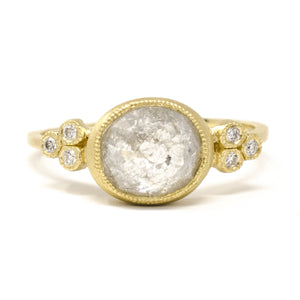 Moon and Stars Opaque Diamond Ring