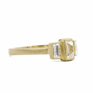 Alter to the Soul Emerald Cut Diamond Ring
