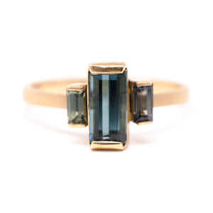 Inspired Indicolite Green Sapphire Ring