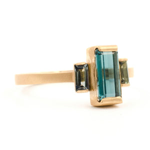 Inspired Indicolite Green Sapphire Ring