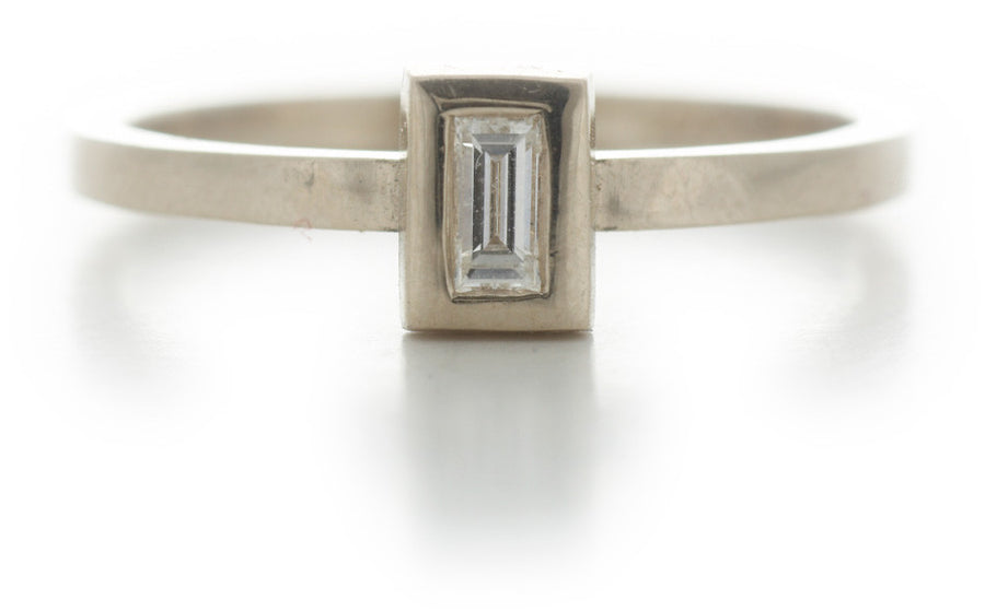 Diamond Baguette Blockette Ring