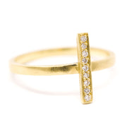 Walk the Line Diamond Ring