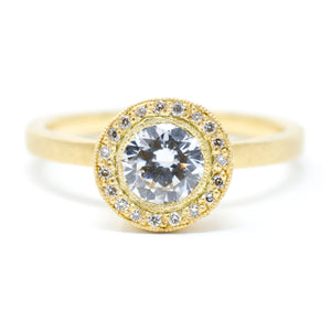 Mountings Blockette Round Diamond Halo Ring