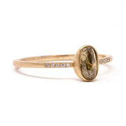 Warm Chocolate Diamond Pave Ring