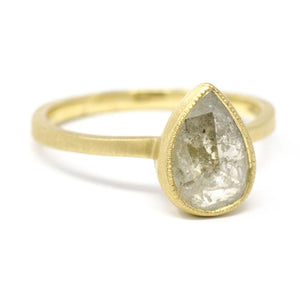 Diamond Drop Opaque Diamond Ring