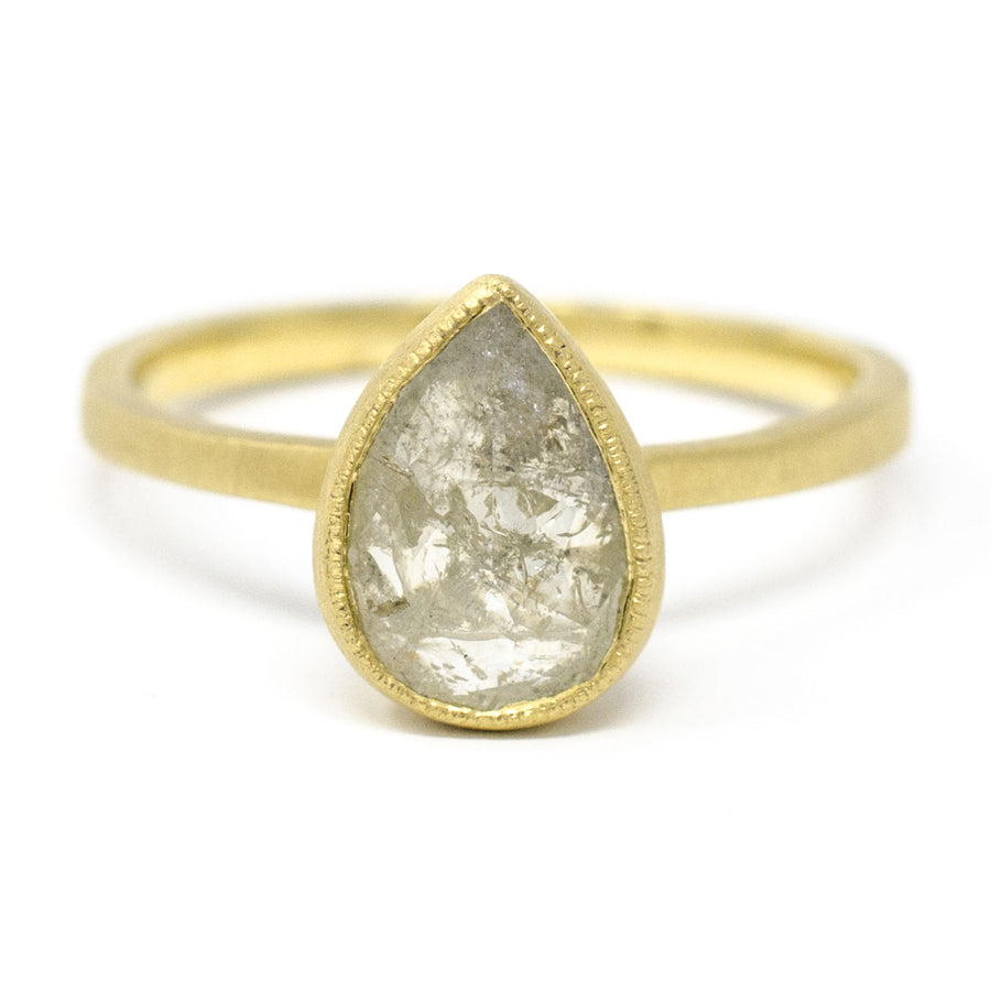 Diamond Drop Opaque Diamond Ring