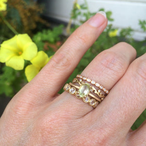 Stacking Yellow Beryl Ring