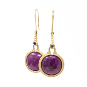 The Big Red Ruby Earrings