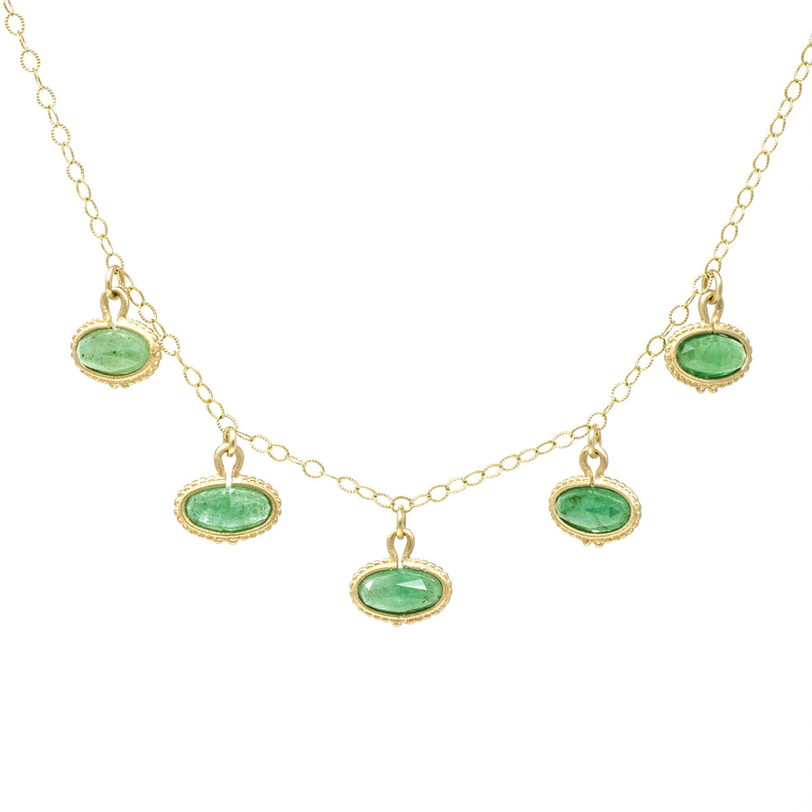 Clover Emerald Necklace