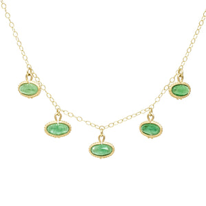 Clover Emerald Necklace