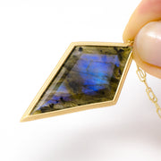 Point Made Labradorite Kite Charm