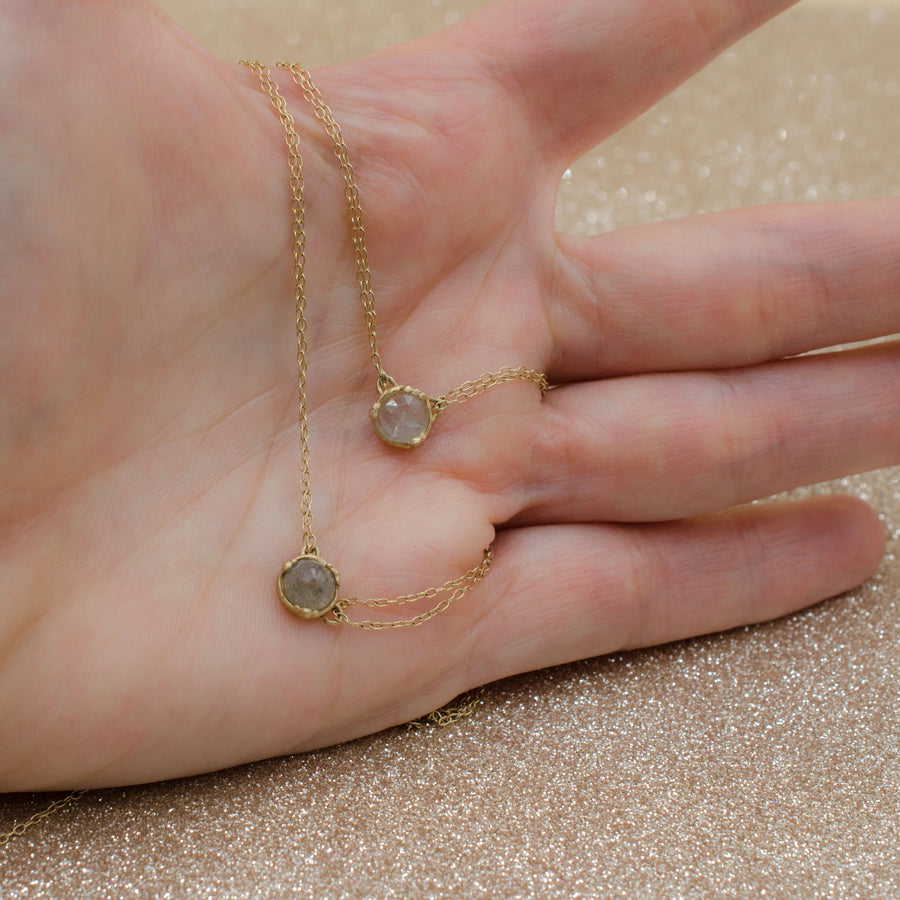 Drape Opaque Diamond Necklace