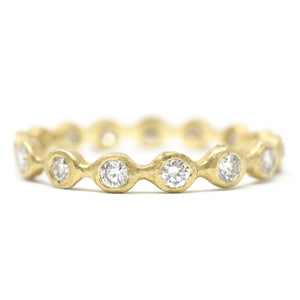 Dewdrop Medium FULL CUT Diamond Band