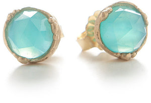 Dewdrop Peruvian Opal Stud Earrings