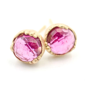 Dewdrop Tourmaline Stud Earring