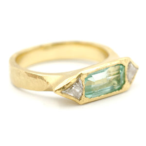 Etruscan Emerald Diamond Ring