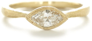 Etruscan Marquise Diamond Ring