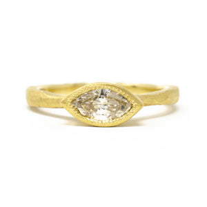 All Seeing Champagne Marquise Diamond Ring