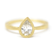 To the Point Pear Diamond Ring