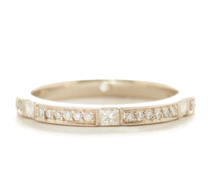 Eternity Square Diamond Pave Band