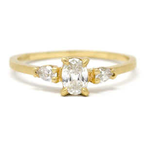 Facet Dainty Three Stone Diamond Ring