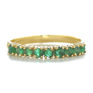 The Promise Round Emerald Ring