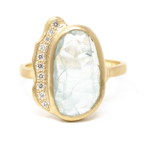 The Flow Aquamarine Ring