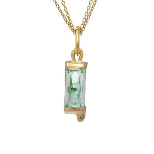 Dripping Ice Slice Tourmaline Necklace