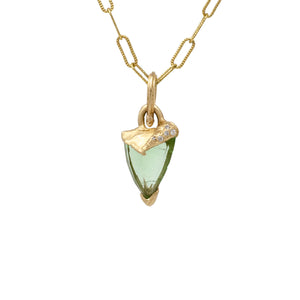 Fault Line Triangle Tourmaline Charm