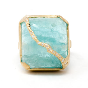 Deep Pool Blue Tourmaline Ring