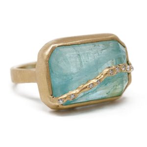 Cool Blue Tourmaline Ring