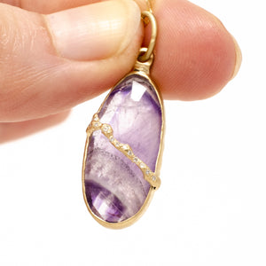 Fault Line Amethyst Necklace