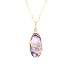 Fault Line Amethyst Necklace