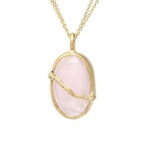 Fault Line Morganite Charm