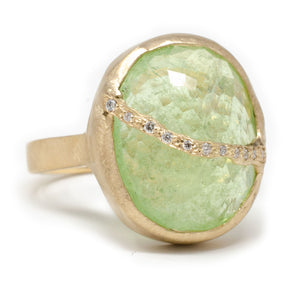 Glorious Green Paraiba Tourmaline Ring