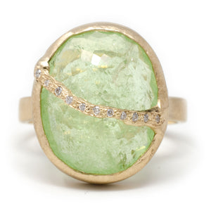 Glorious Green Paraiba Tourmaline Ring