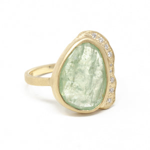 Perfectly Imperfect Green Kyanite Ring
